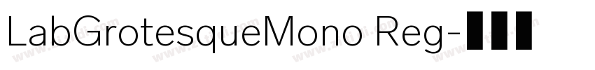 LabGrotesqueMono Reg字体转换